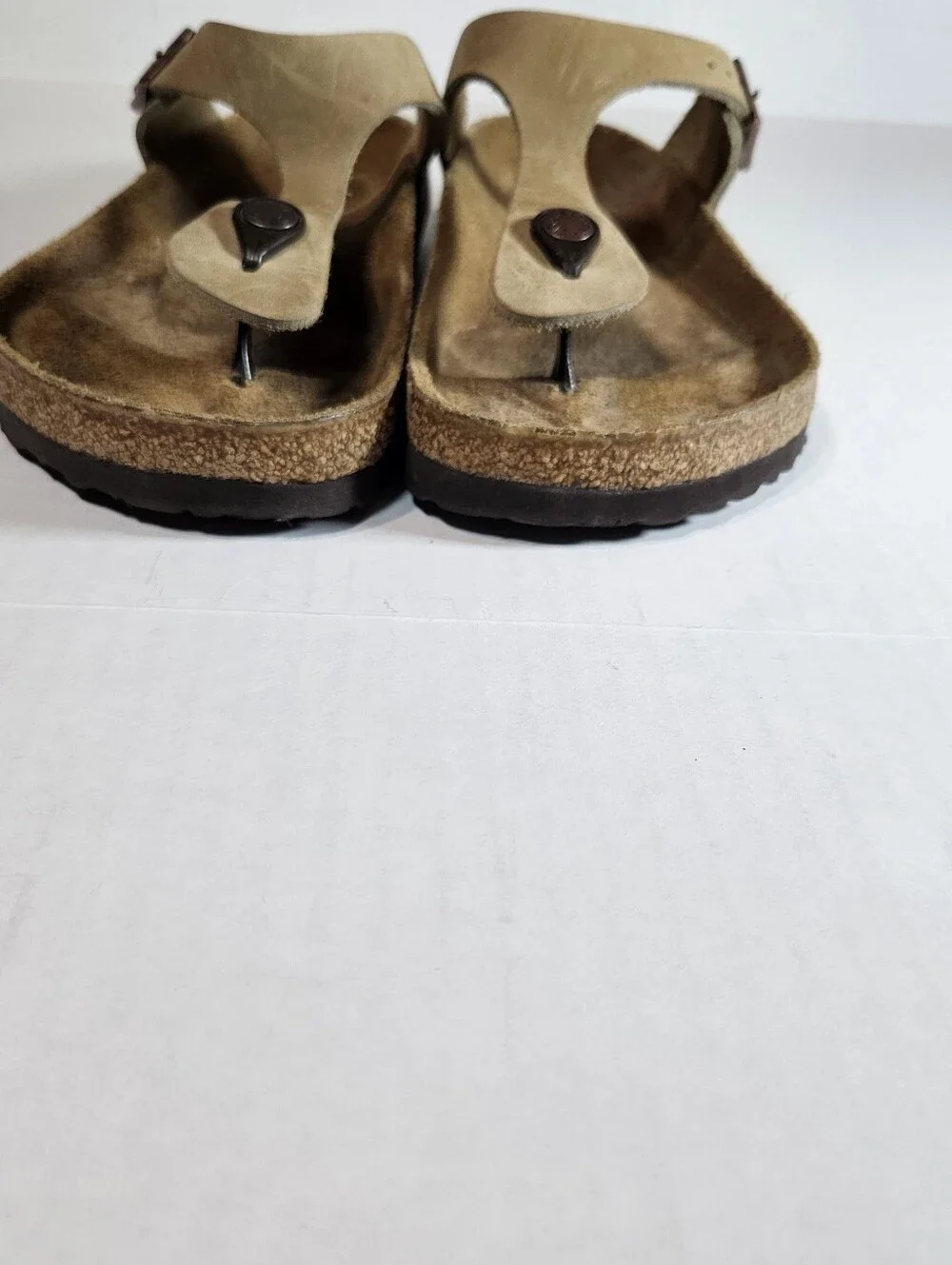 Birkenstock Bohemian Tan Leather Thong Sandals EU 39/US 8 Beachy Comfort Shoe - Picture 2 of 8
